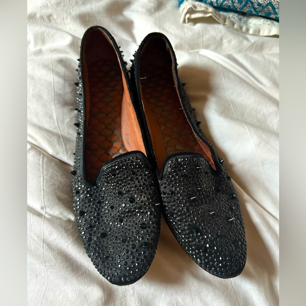 Sam Edelman Adena Studded Loafer Flats Black